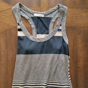 Brown and Black Striped Maxi Dress